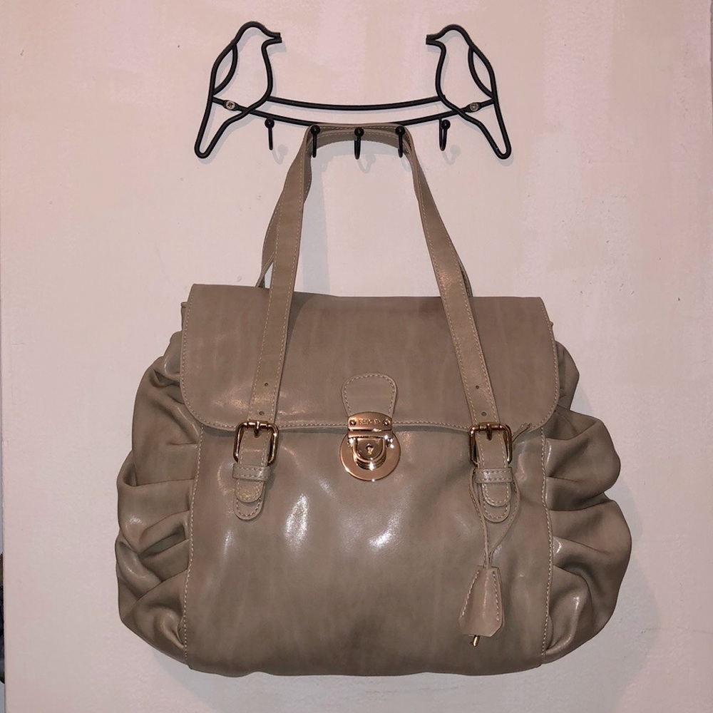 RED Valentino ruffle leather satchel